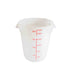 Thunder Group PLRFT322PP 22-Quart White Round Food Storage Container, Polypropylene