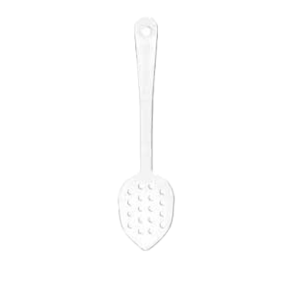 Thunder Group 13" Polycarbonate Serving Spoon, Perforated - 12/Pack