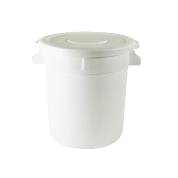 Thunder Group PLTC010W 10 Gallon Plastic Trash Can, White