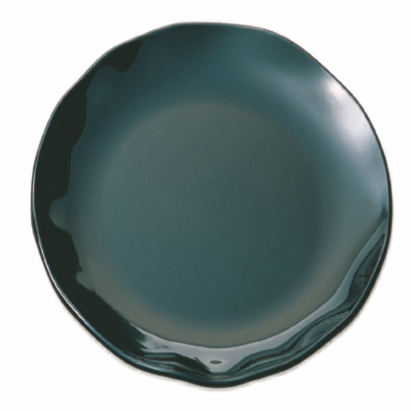 Thunder Group Two Tone-Black Pearl & White Round Melamine Plate