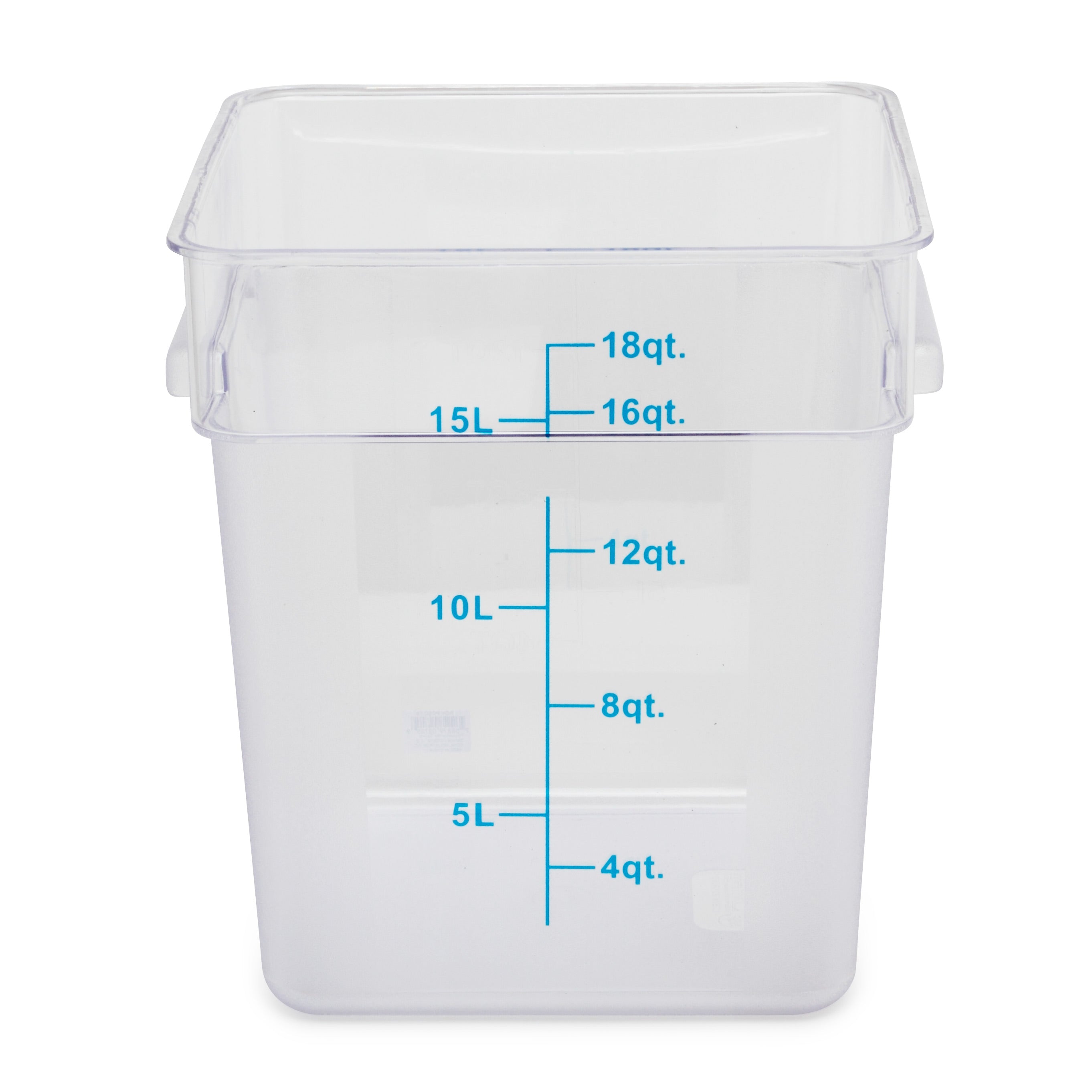 Royal Industries Clear Polycarbonate Square Storage Container