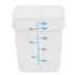 Royal Industries White Polypropylene Square Storage Container