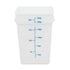 Royal Industries White Polypropylene Square Storage Container