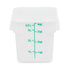 Royal Industries White Polypropylene Square Storage Container