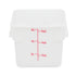 Royal Industries White Polypropylene Square Storage Container