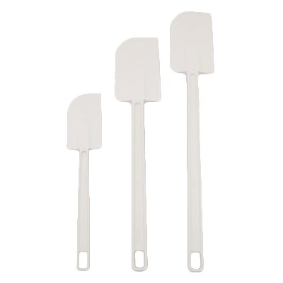 Royal Industries Rubber Spatula White Plastic Handle