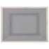 Thunder Group SD3324H Graham 24" x 18" Rectangular Gray Tray with Ivory Edge