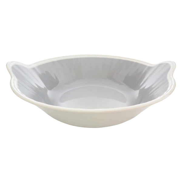 Thunder Group Gray Melamine Bowl with Ivory Edge and Handles, Graham