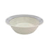 Thunder Group Ivory Round Bowl with Gray Edge, Graham