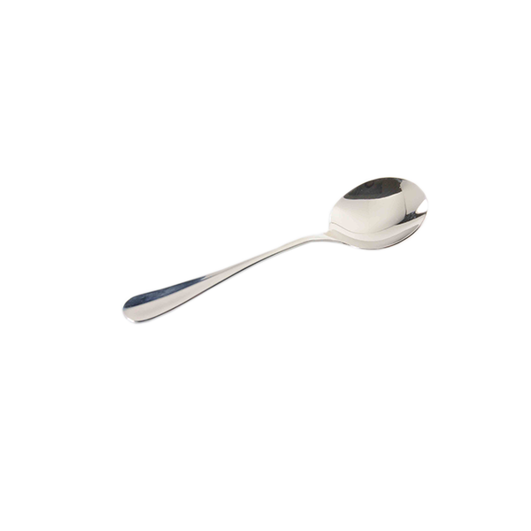 Thunder Group SLDM203 Diamond Bouillon Spoon, Stainless Steel - 12/Pack