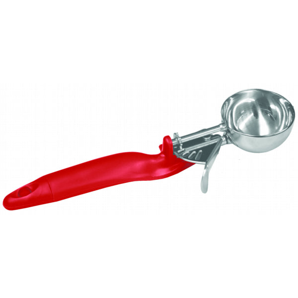 Thunder Group SLDS024L Lever Disher #24 Red Ergo Handle, 1 1/3 oz.