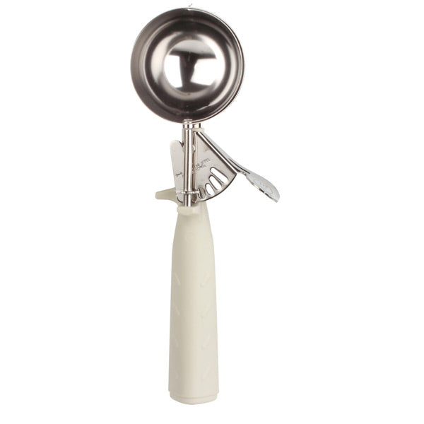 Thunder Group SLDS210P Triangle Handle Ivory #10 Disher, 3 1/4 oz.