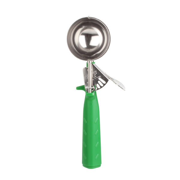 Thunder Group SLDS212P Triangle Handle Green #12 Disher, 2 2/3 oz.