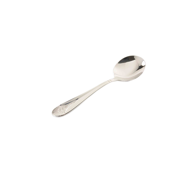 Thunder Group SLEL203 Elizabeth Bouillon Spoon, Stainless Steel - 12/Pack