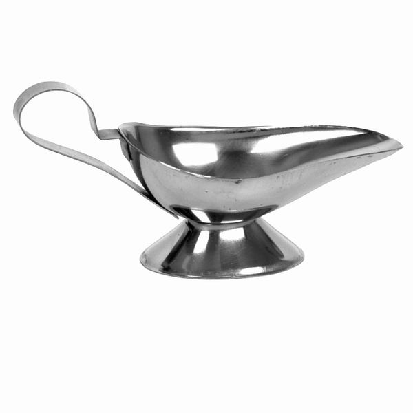 Thunder Group SLGB005 5 oz. Stainless Steel Gravy Boat - 6/Pack