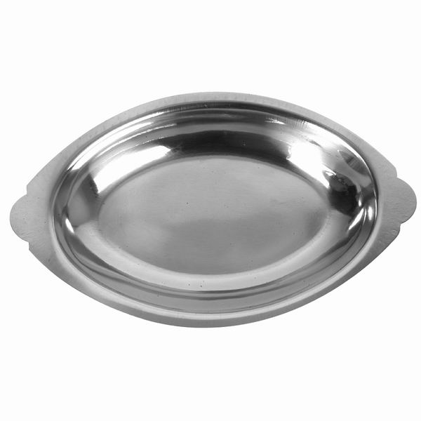 Thunder Group SLGT008 8 oz. Stainless Steel Oval Au Gratin Dish - 12/Pack