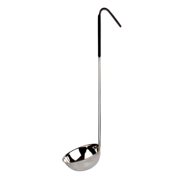 Thunder Group SLOL206 6 oz. One Piece Color Coded Ladle, Black Handle