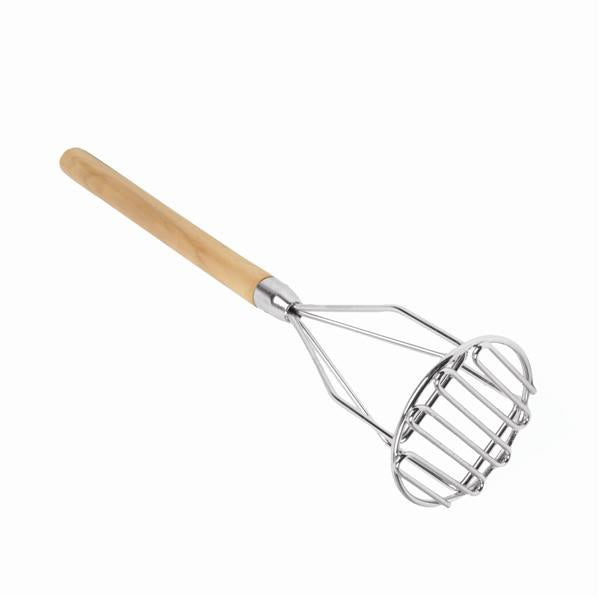 Thunder Group Round Shape Potato Masher with Wooden Handle