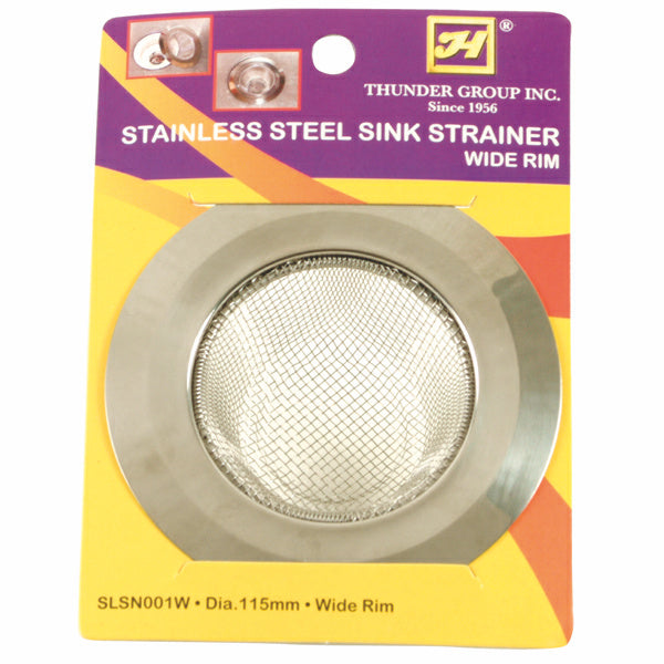 Thunder Group SLSN001W Stainless Steel Wide Rim Sink Strainer, 4 5/8-Inch