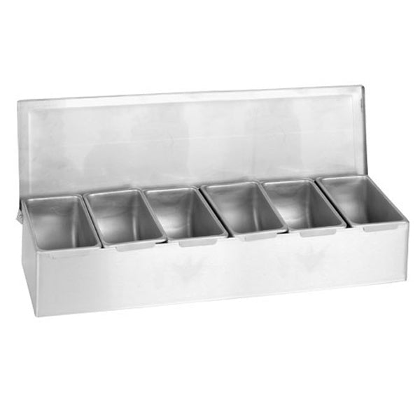 Thunder Group Stainless Steel Compartment Condiment