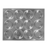 Thunder Group ALKMP012 12 Cup Aluminum Muffin Pan, 3.5 oz. Each Cup