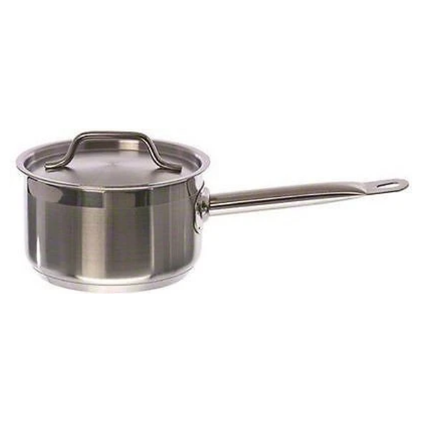 Stainless Steel 2 qt Induction Sauce Pot with Cover Update-International SSP-2