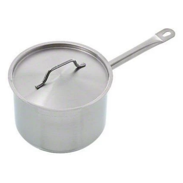 Stainless Steel 3 ½ qt Induction Sauce Pot with Cover Update-International SSP-3