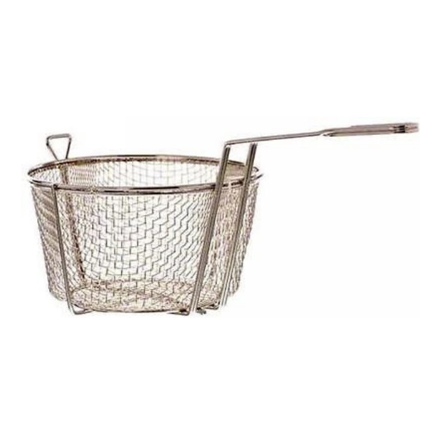 Update International (FB-9) 9 1/2" Round Wire Fry Basket New