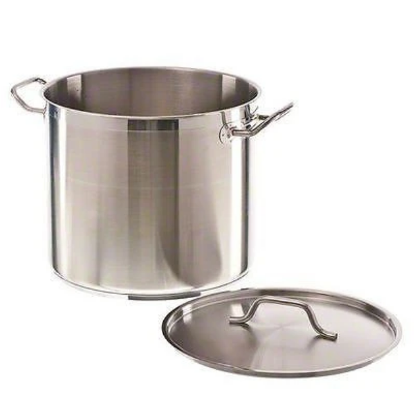 Update International (SPS-20) 20 Qt Induction Ready Stainless Steel Stock Pot