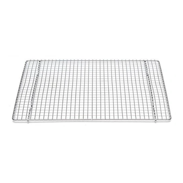 Professional Cross Wire Cooling Rack Half Sheet Pan Grate - 16-1/2" x 12" Drip Screen 2 Pack