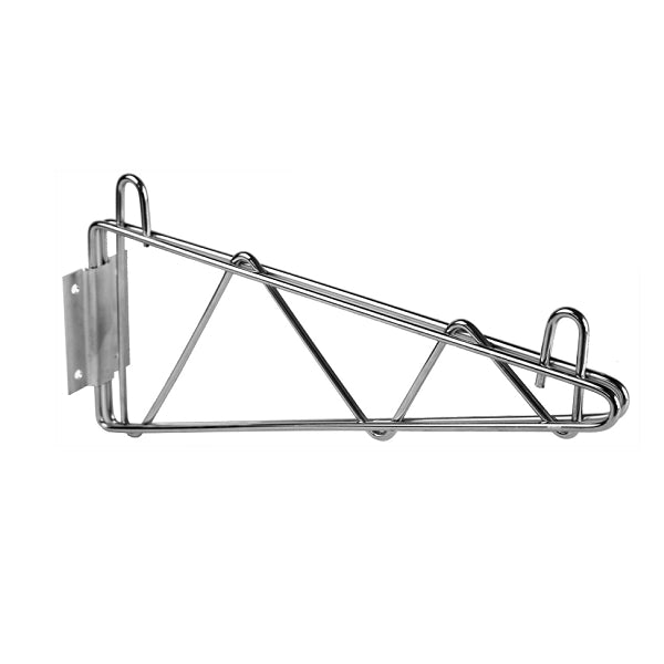 Thunder Group Chrome Direct Wall Bracket, Single Shelf Support