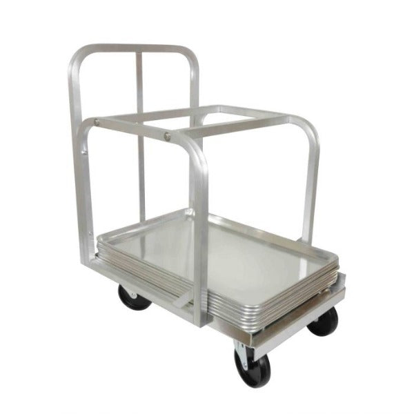 Thunder Group ALSC1826 Full Size Aluminum Sheet Pan Truck With 4 Of Full 5" Swivel Casters