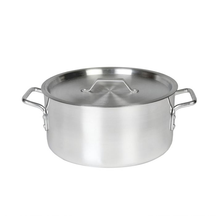 Thunder Group ALSKBP002 12 qt. Aluminum Brazier Pot With Lid