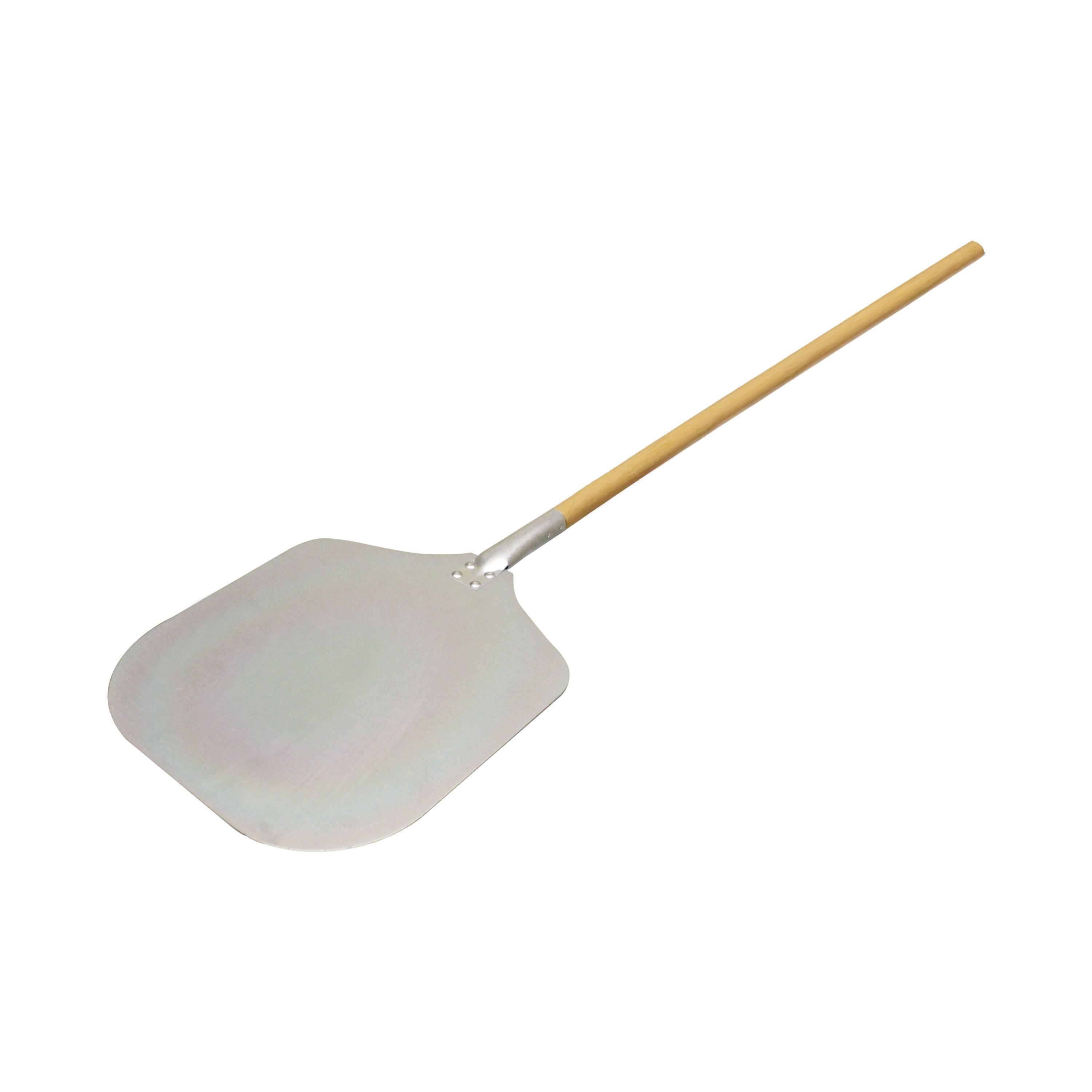 Thunder Group ALWDPP5212 52" x 12" x 14" Aluminum Pizza Peel with Wooden Handle