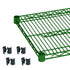 Thunder Group CMEP2124 Epoxy Coating Wire Shelves 21" x 24" With 4 Set Plastic Clip