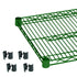 Thunder Group CMEP1430 Epoxy Coating Wire Shelves 14" x 30"  With 4 Set Plastic Clip