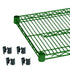 Thunder Group CMEP1824 Epoxy Coating Wire Shelves 18" x 24" With 4 Set Plastic Clip