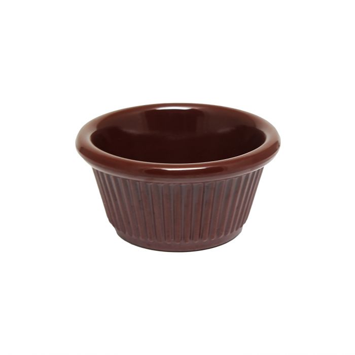 Thunder Group 3 oz. Fluted Melamine Ramekin - 12/Pack