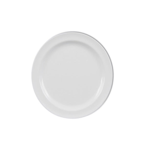 Thunder Group Nustone Melamine Round Plate, White - 12/Pack