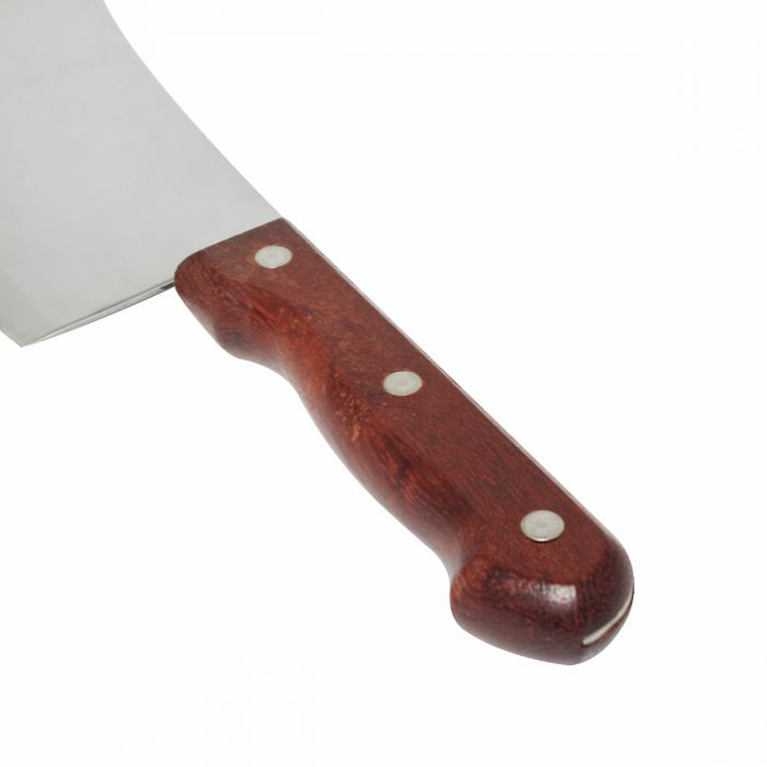 Thunder Group OW189 Stainless Steel Asian Cleaver with Wooden Handle