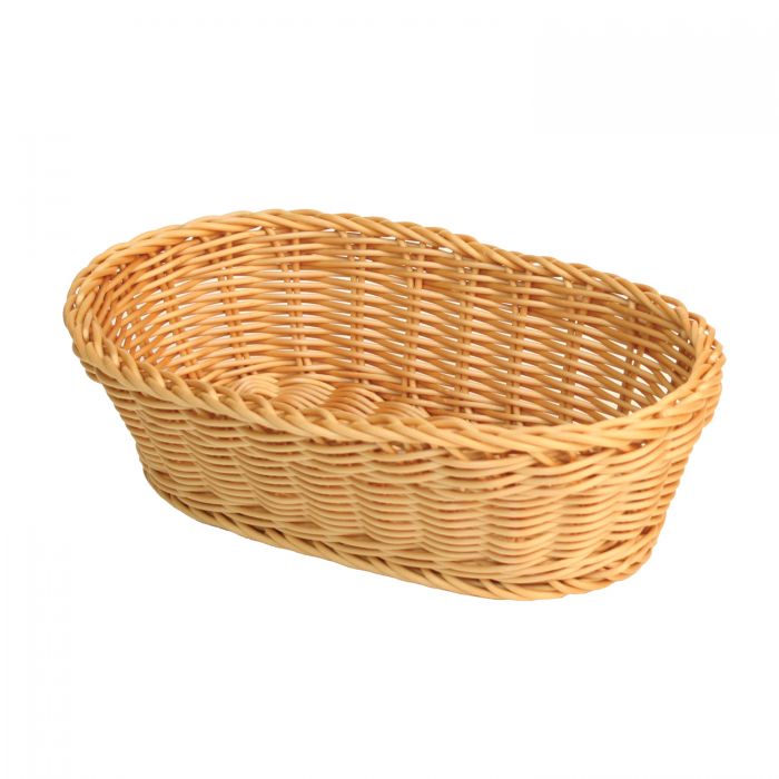 Thunder Group PLBB1107 Oval Hand-Woven Basket, 11" x 7" x 3 1/2"