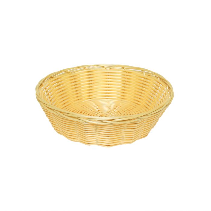 Thunder Group PLBB825 8" x 2 1/4" Round Woven Bread Basket