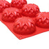 Thunder Group PLBM004S 3.89 oz. Dahlia High Heat Silicone Baking Mold, 6 Cavities