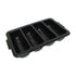 Thunder Group PLFCCB001B 4-Compartment Cutlery Box, Black