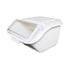 Thunder Group PLIB002S White 2 Gallon / 40 Cup Shelf Ingredient Bin, 11 3/4" x 14 1/2" x 8 5/8"