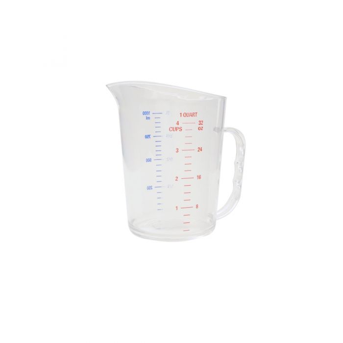 Thunder Group PLMD032CL 1 Qt. Measuring Cup with U.S. and Metric Measurements