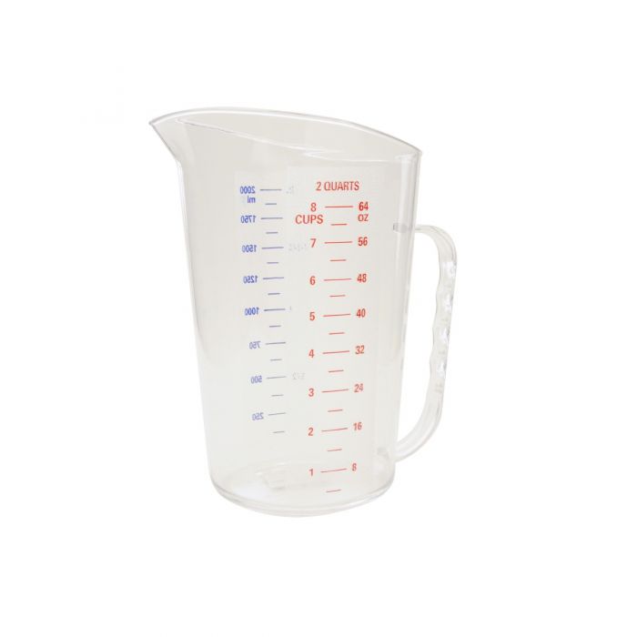 Thunder Group PLMD064CL 2 Qt. Measuring Cup with U.S. and Metric Measurements