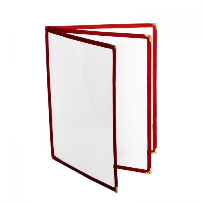 Thunder Group (PLMENU-L3MA) 3 Page Book Fold Menu Cover, 8 1/2" x 11", Maroon