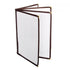 Thunder Group (PLMENU-L4BR) 4 Page Book Fold Menu Cover, 8 1/2" x 11", Brown