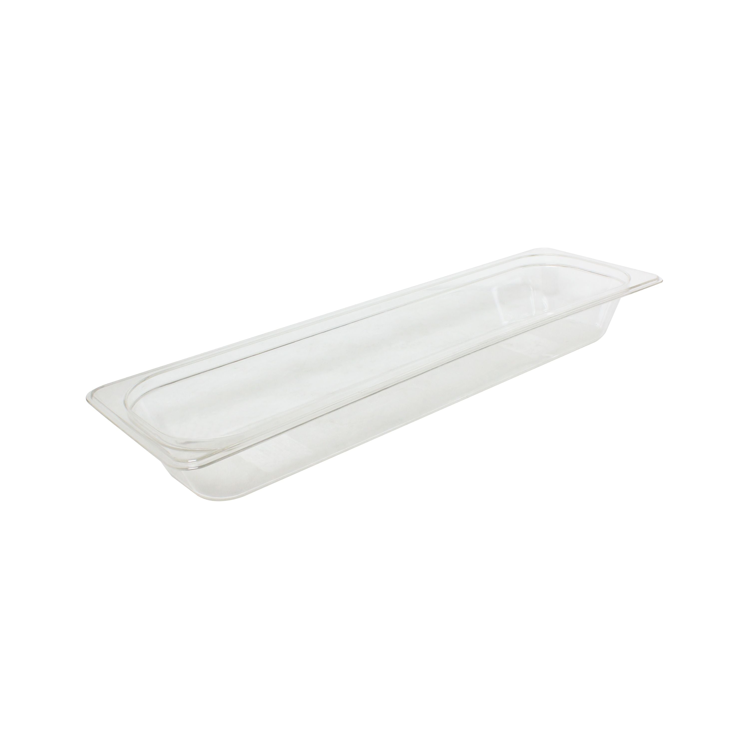 Thunder Group PLPA8122L Half Size Long 2 1/2" Deep, Polycarbonate Food Pan, Clear